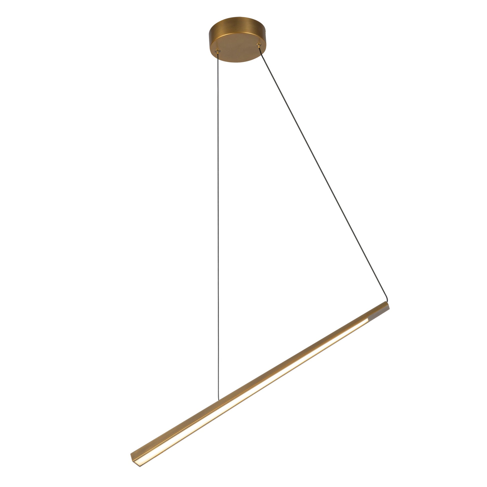 Kuzco Lex vintage brass [universal voltage] linear pendant LP68124-VB-UNV