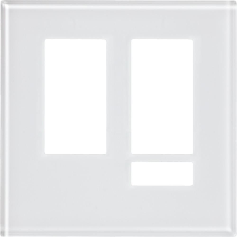 Lutron Architectural 10-button keypad faceplate in Clear White Glass
