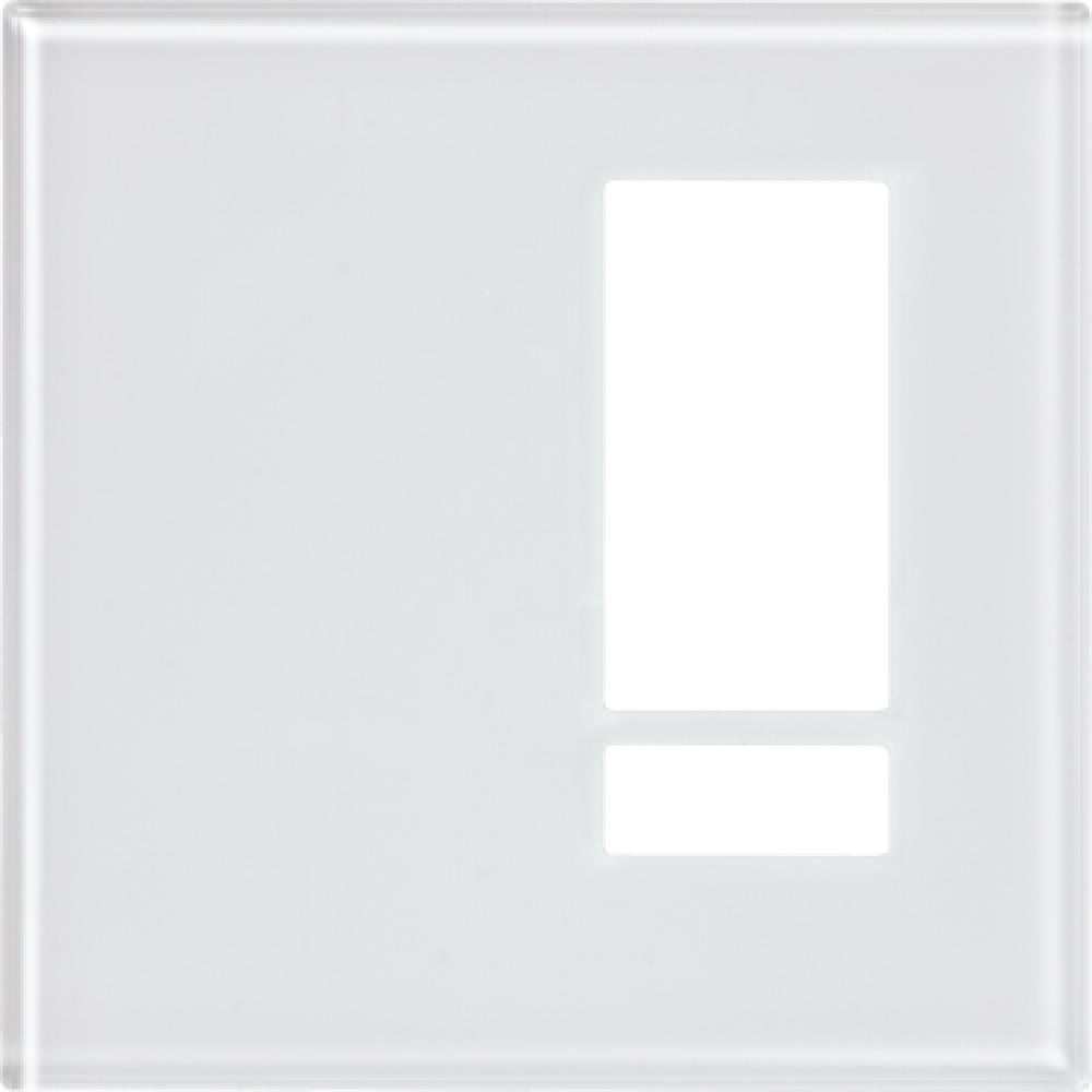 Lutron Architectural 5-button keypad faceplate in White Clear Glass