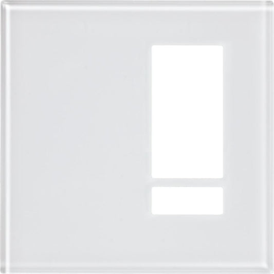 Lutron Architectural 5-button keypad faceplate in White Clear Glass