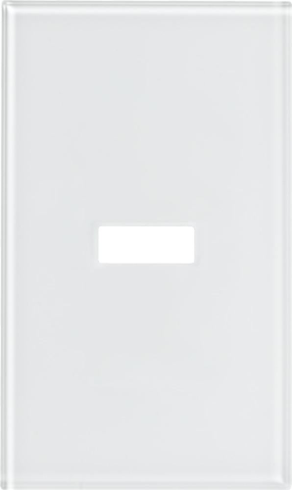 Lutron Architectural 1-button keypad faceplate in Clear White Glass