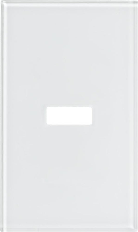 Lutron Architectural 1-button keypad faceplate in Clear White Glass