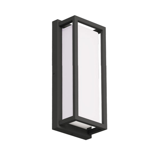 Euri Lighting 18W Outdoor Wall Light black LIS-WL1000-12
