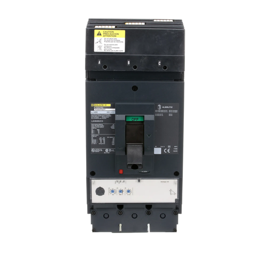 Square D 400A 600VAC 3 Pole Molded Case Circuit Breaker I-Line Plug-In L-Frame