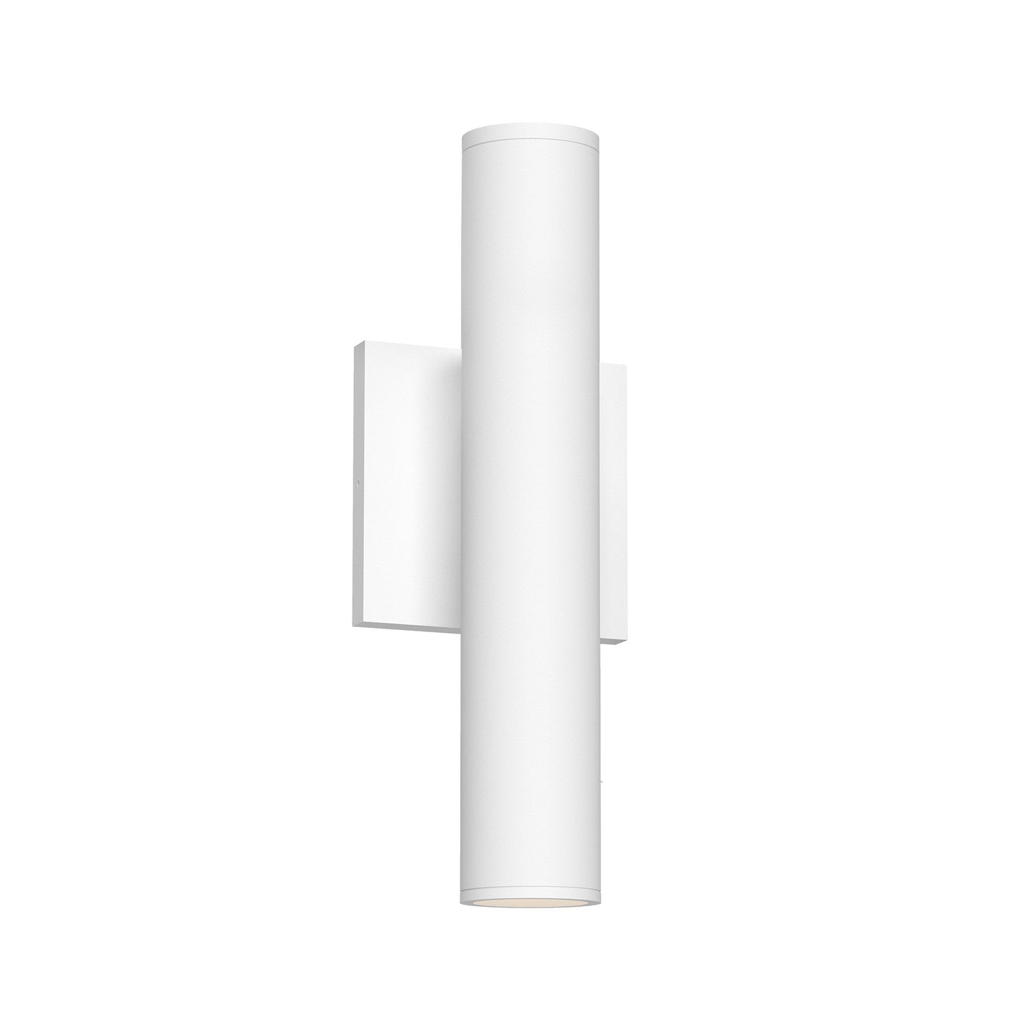 Kuzco Architectural Lorna white [universal voltage and 0-10 dimming] wall sconce up/down light LD2-UD12W20-3036-WH-UNV-010