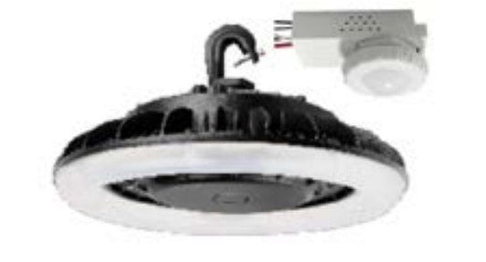 Lighting Spot 26 15 in. 190W 5000K Round Black LED High Bay Light LS-UF6-190W-50K-BKM