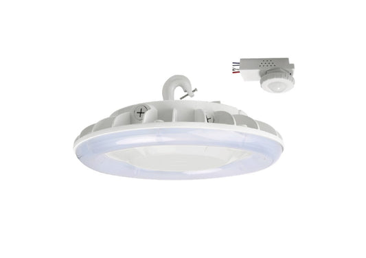 Lighting Spot 26 13 in. 97W 5000K Round White LED High Bay Light LS-UF6-97W-50K-WM