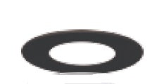 Lighting Spot 26 3 in. Round Black Trim Ring LSPK-TRFBK