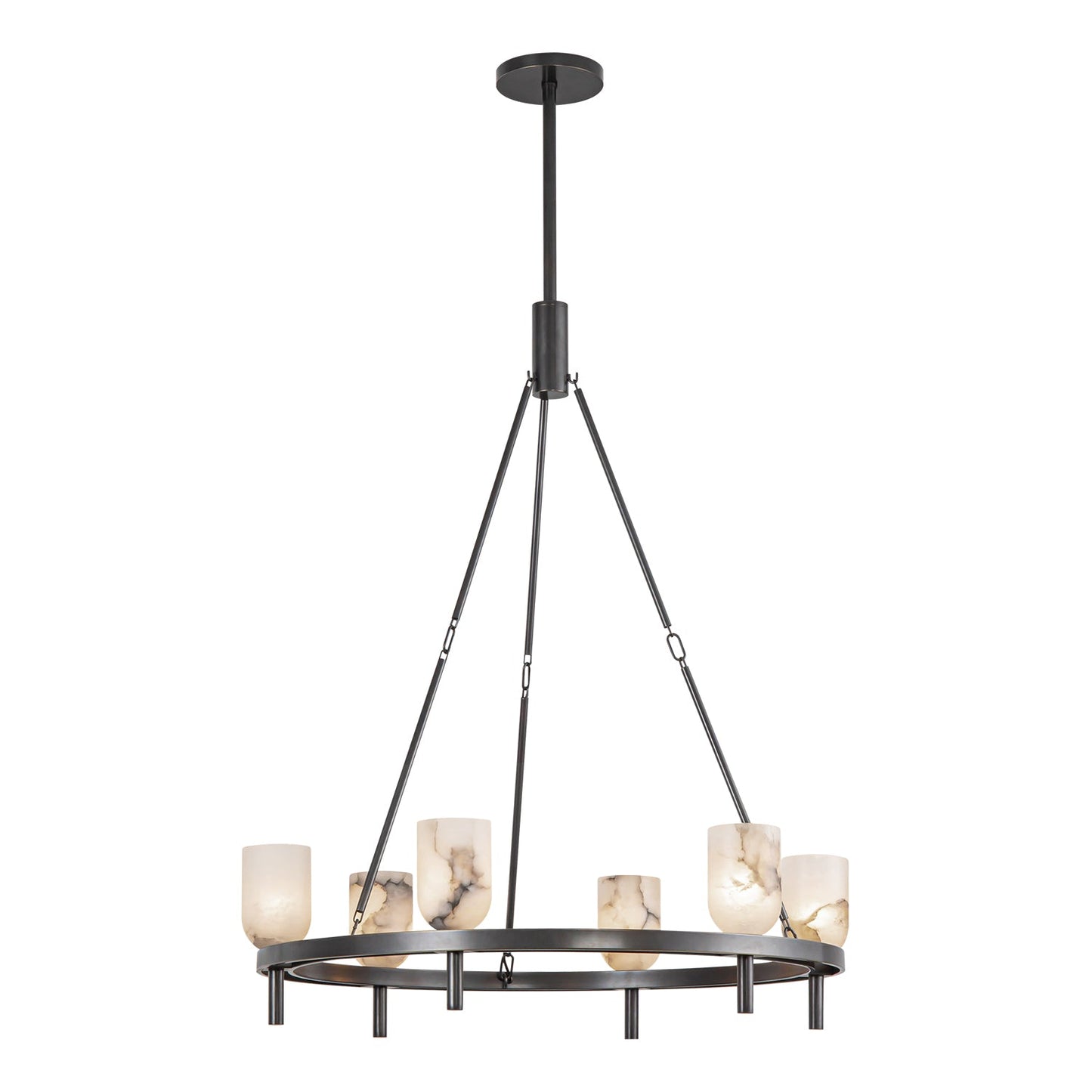 Alora Lucian urban bronze chandelier CH338632UBAR