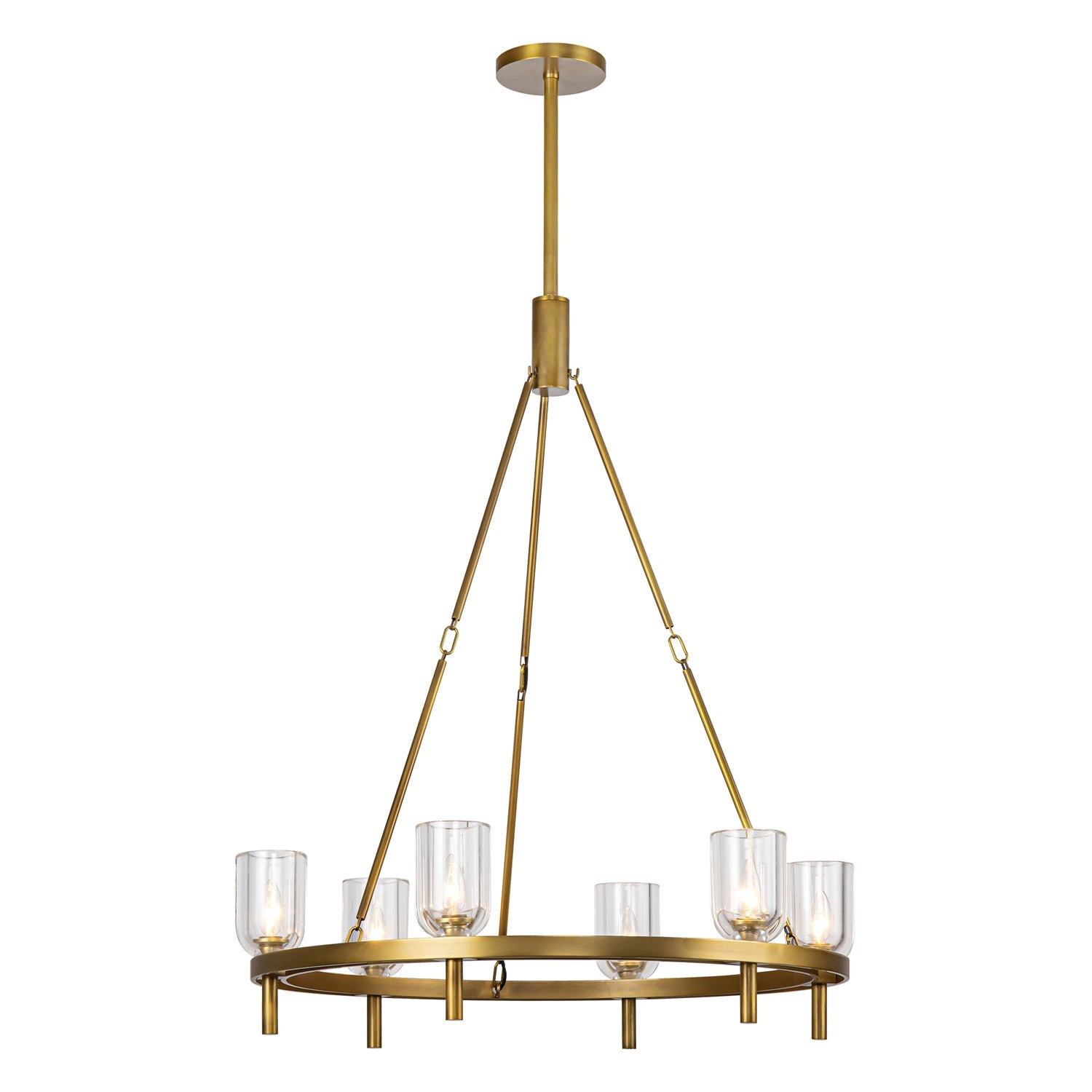 Alora Lucian clear crystal chandelier CH338632VBCC