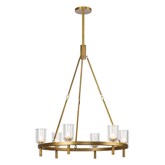 Alora Lucian clear crystal chandelier CH338632VBCC