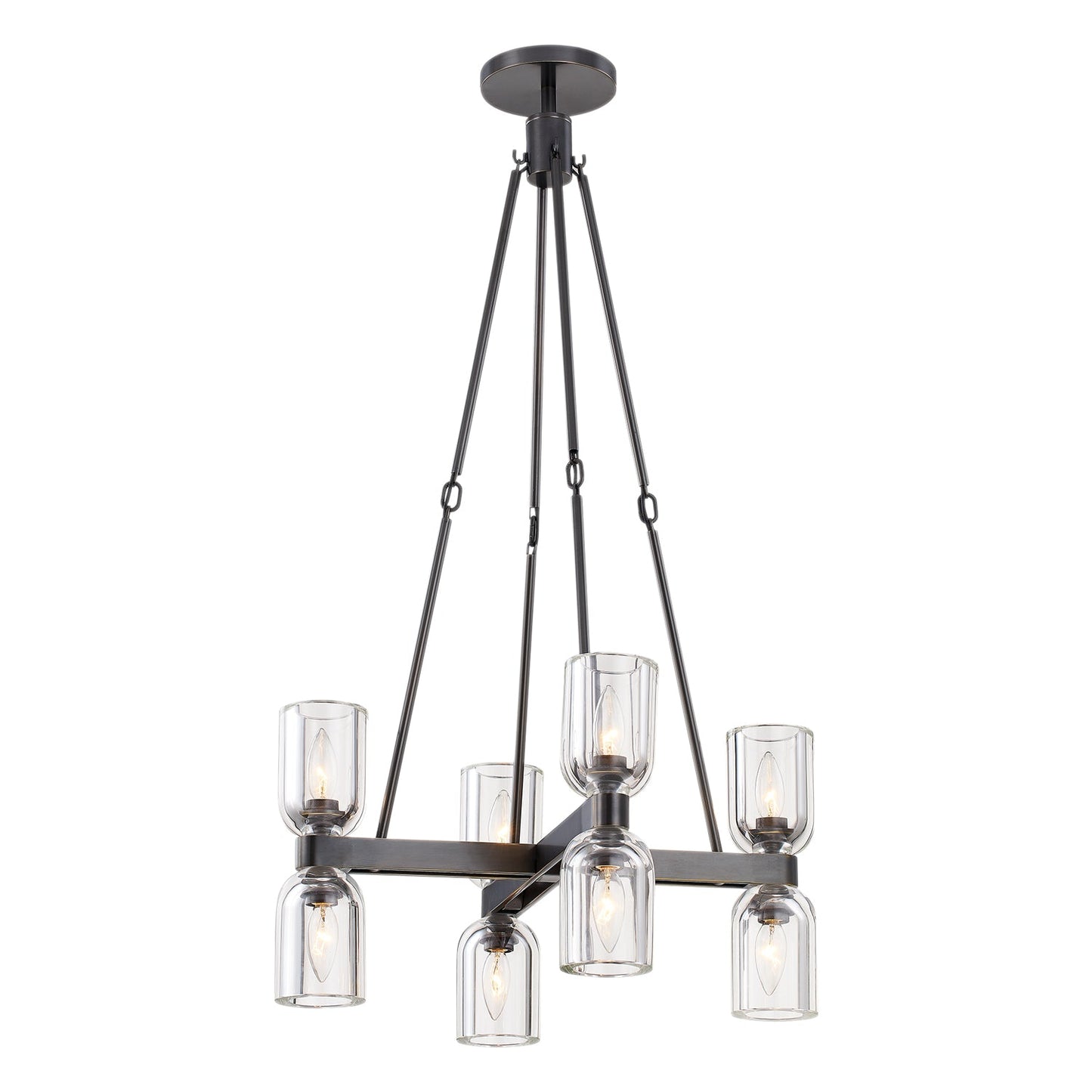 Alora Lucian clear crystal chandelier CH338822UBCC