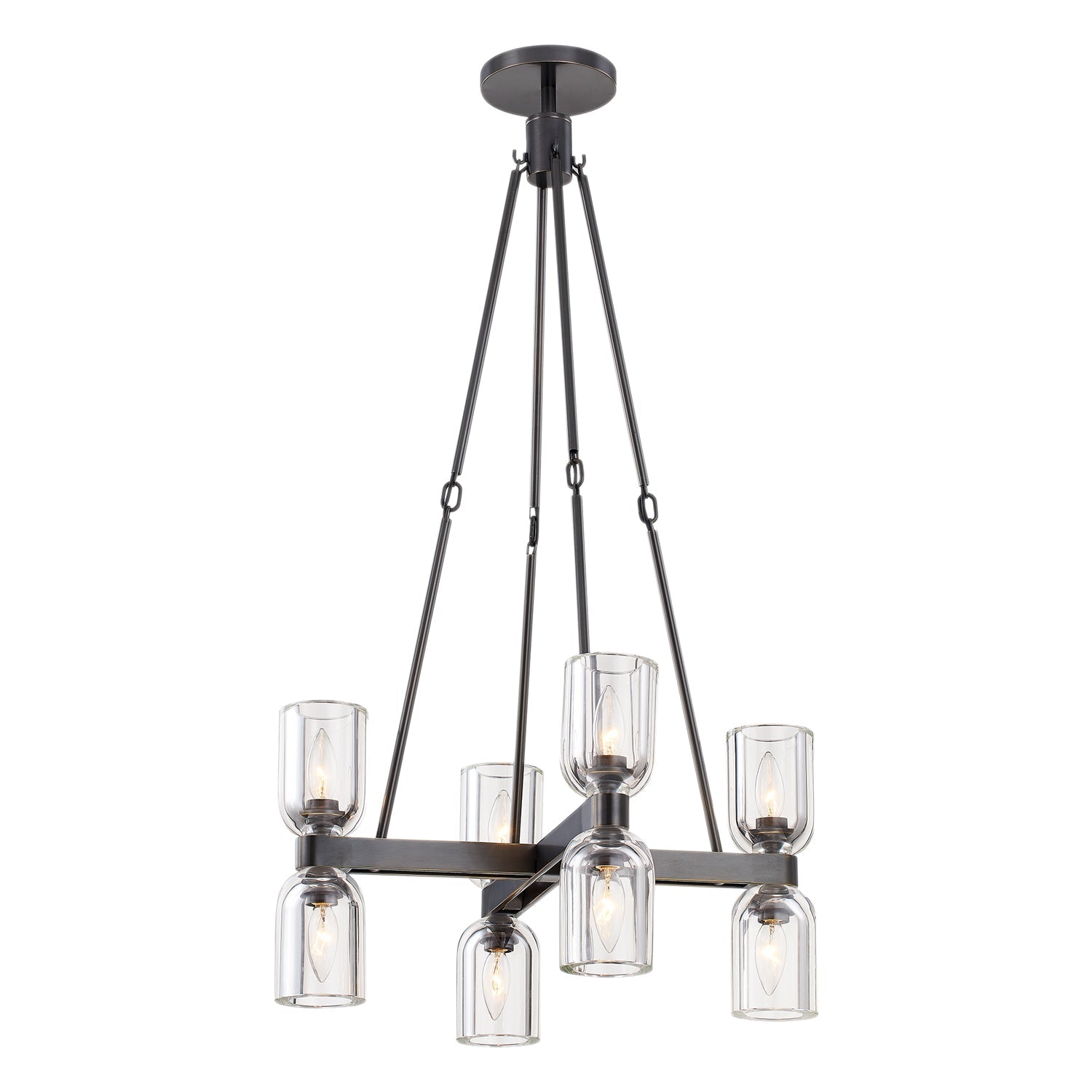 Alora Lucian clear crystal chandelier CH338822UBCC