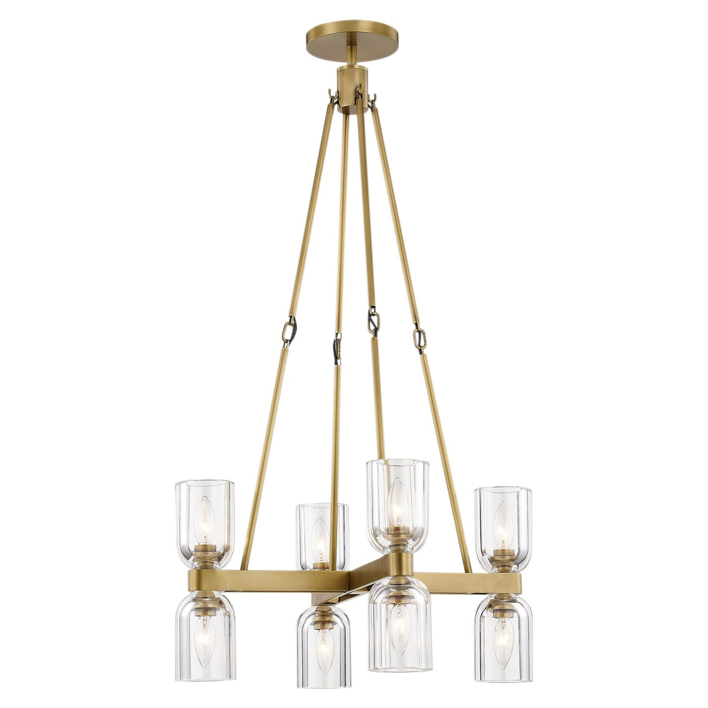 Alora Lucian clear crystal chandelier CH338822VBCC