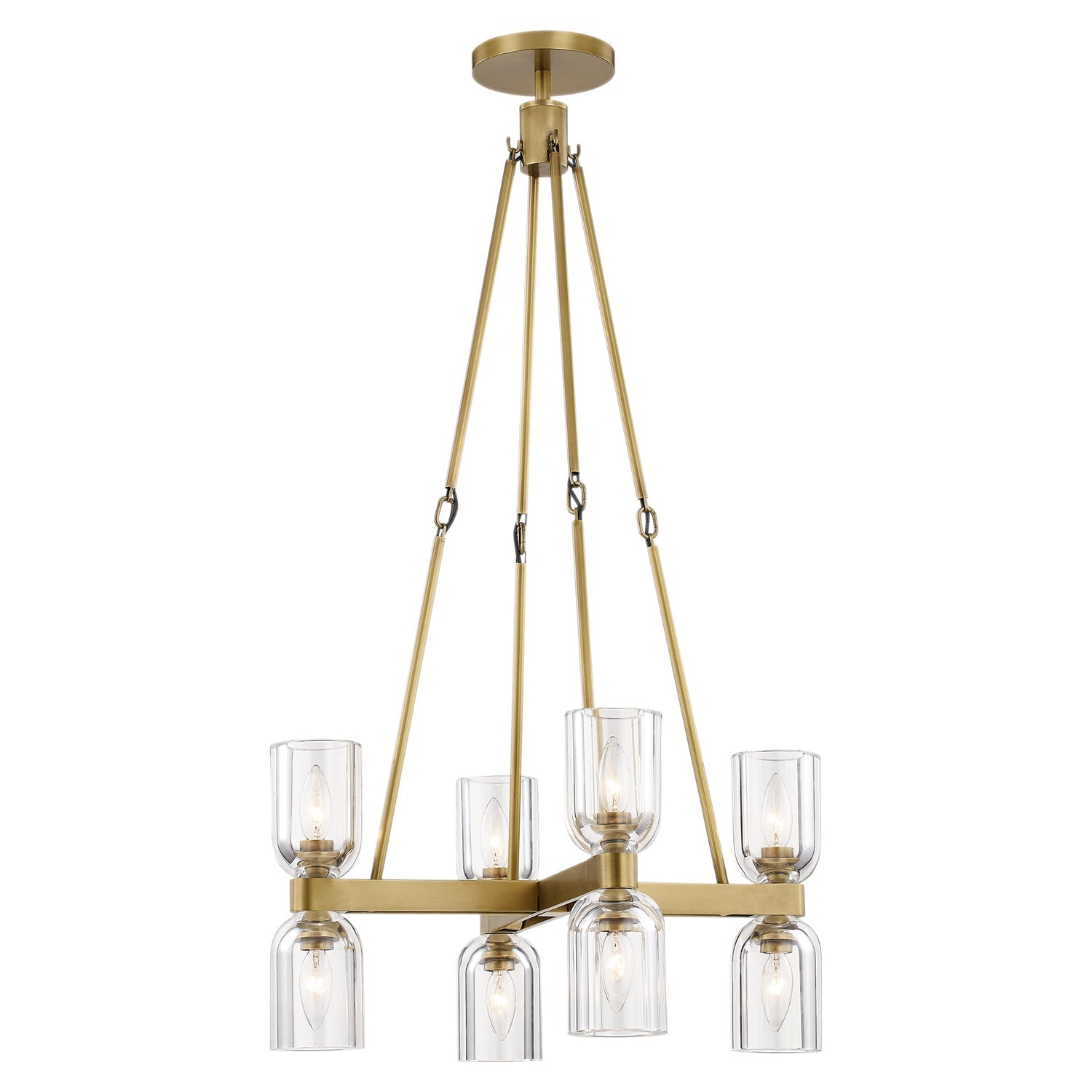 Alora Lucian clear crystal chandelier CH338822VBCC