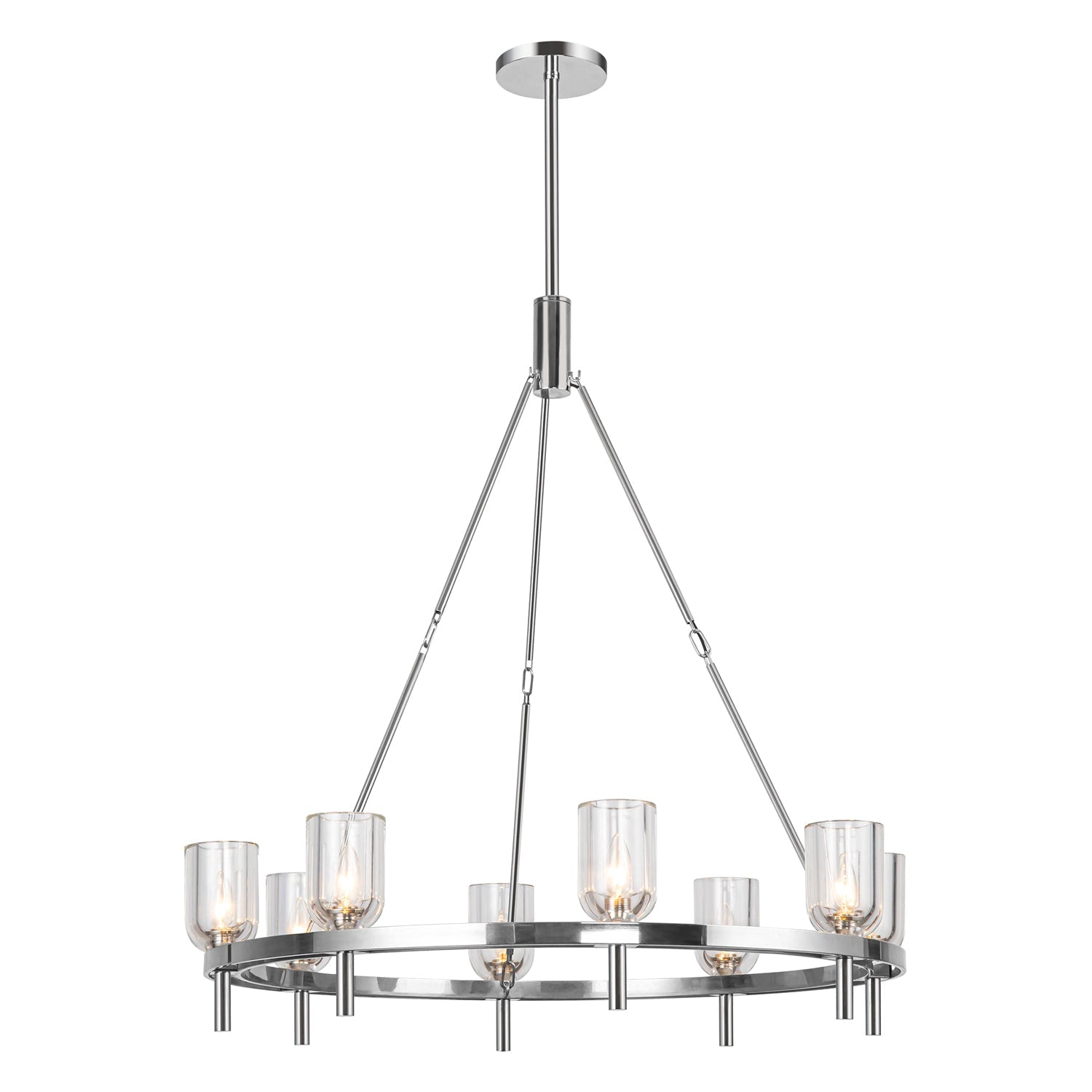Alora Lucian clear crystal chandelier CH338836PNCC
