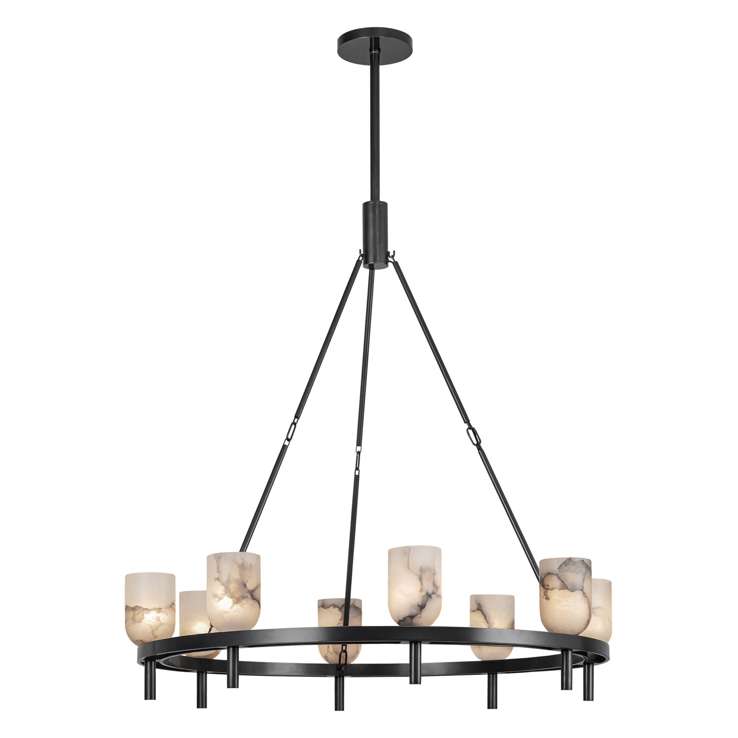 Alora Lucian urban bronze chandelier CH338836UBAR