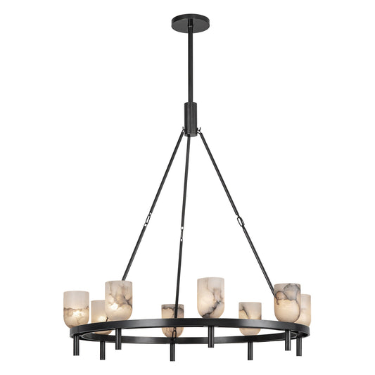 Alora Lucian urban bronze chandelier CH338836UBAR