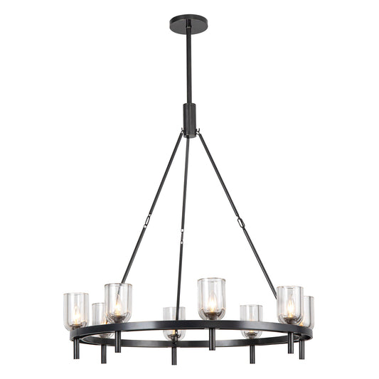 Alora Lucian clear crystal chandelier CH338836UBCC