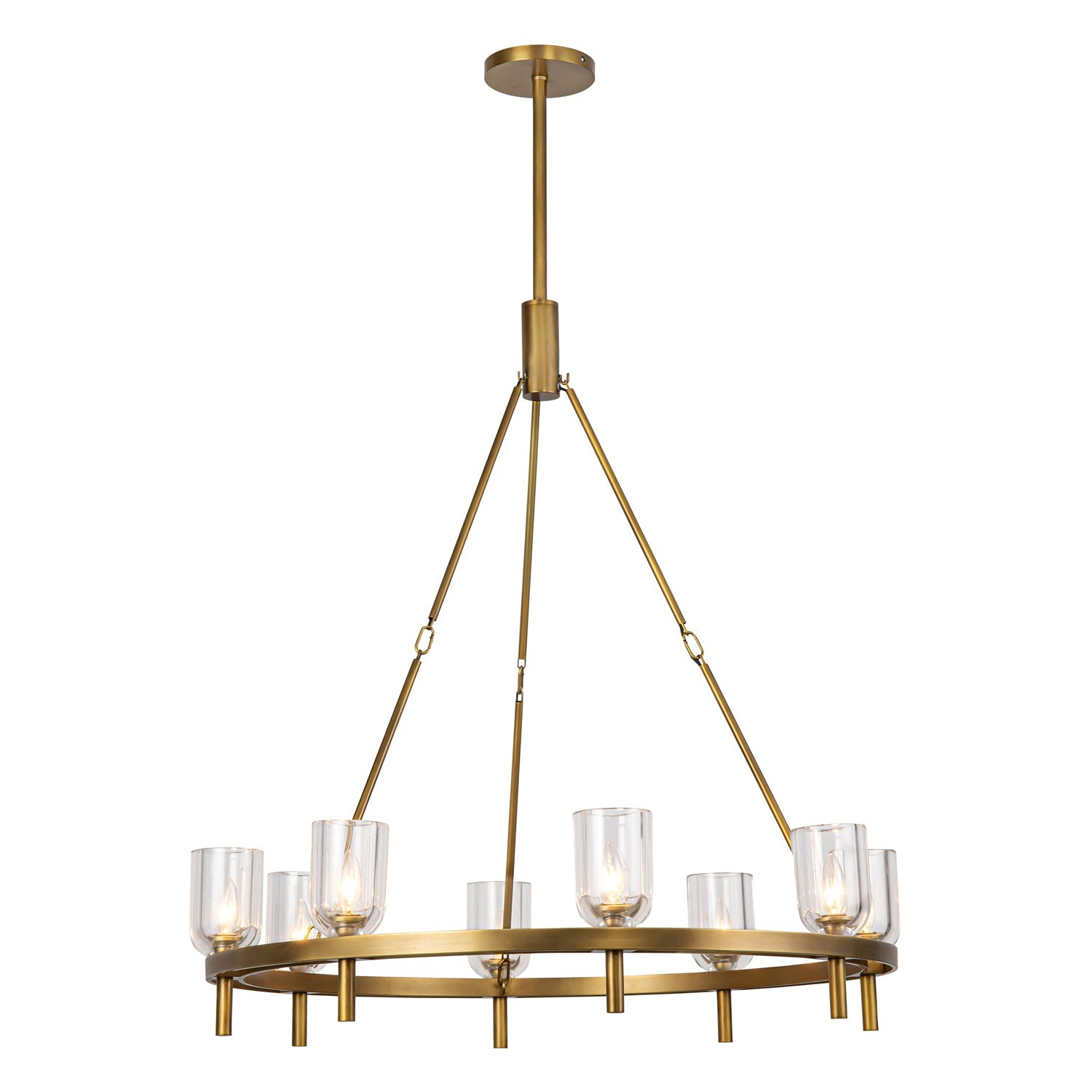 Alora Lucian clear crystal chandelier CH338836VBCC