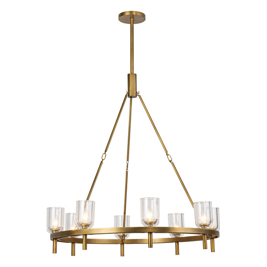 Alora Lucian clear crystal chandelier CH338836VBCC