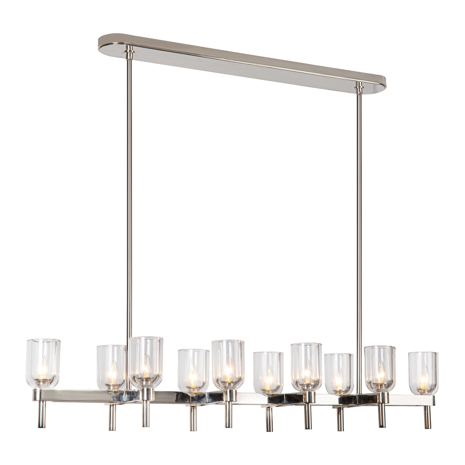 Alora Lucian clear crystal linear pendant LP338052PNCC