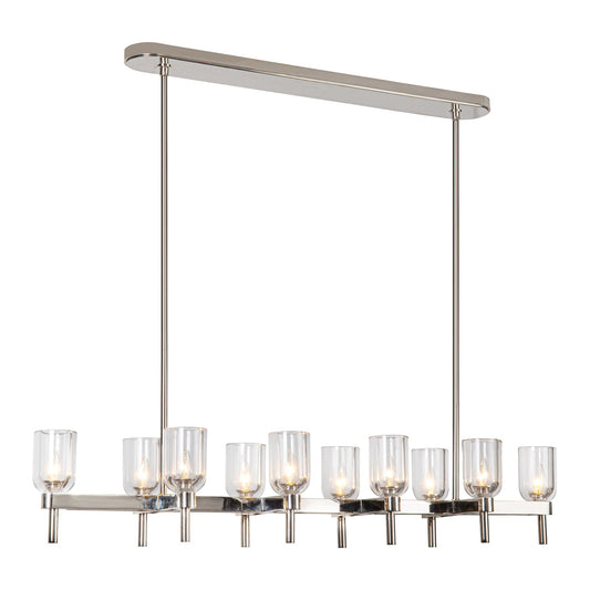 Alora Lucian clear crystal linear pendant LP338052PNCC