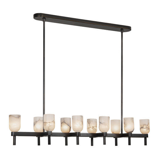 Alora Lucian urban bronze linear pendant LP338052UBAR