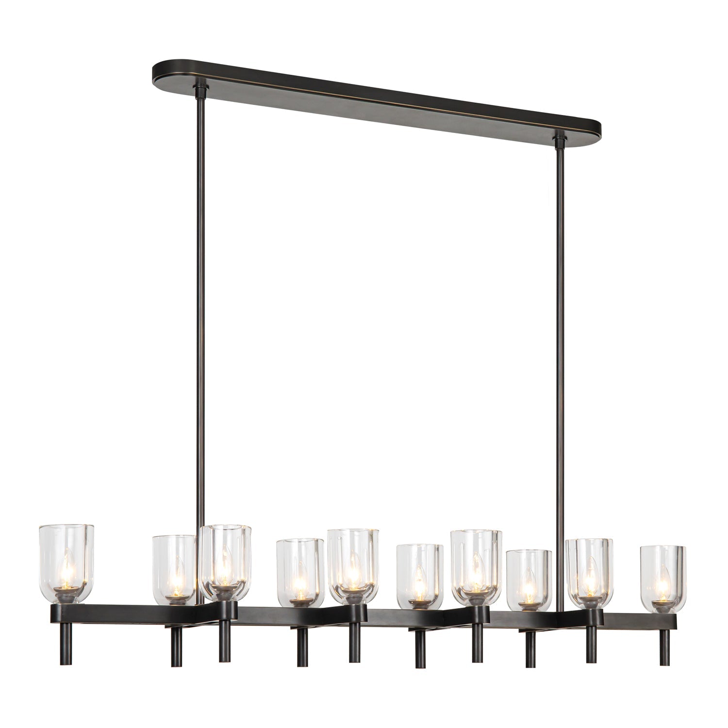 Alora Lucian clear crystal linear pendant LP338052UBCC