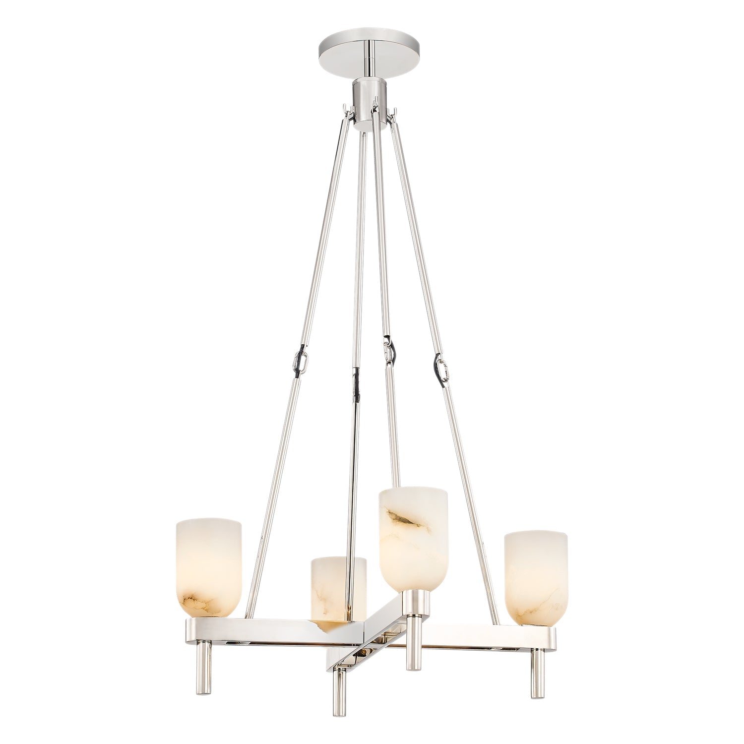 Alora Lucian polished nickel pendant PD338422PNAR