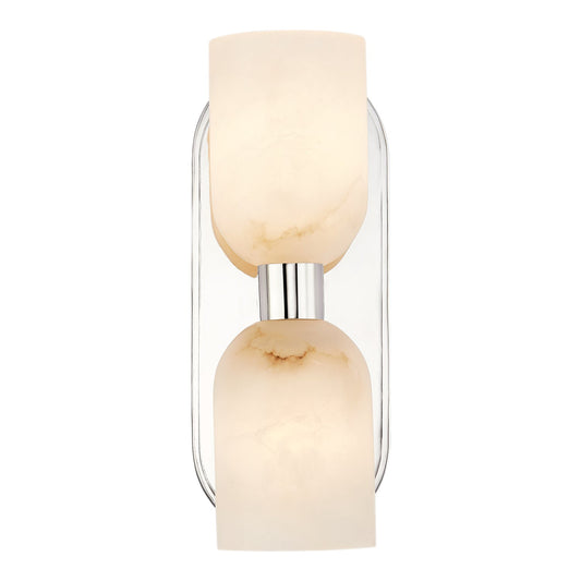 Alora Lucian polished nickel vanity light WV338902PNAR