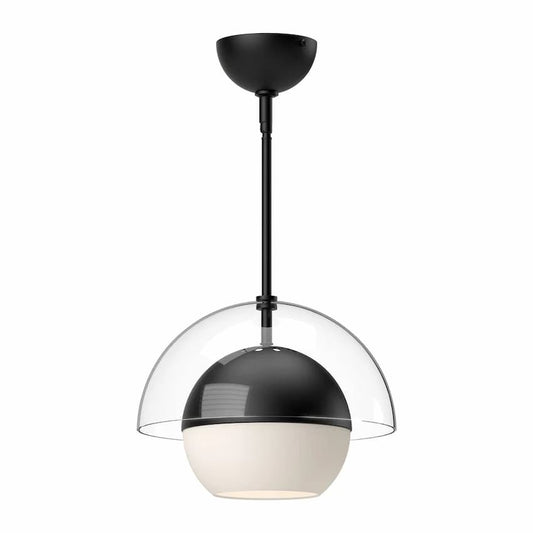 Alora Mood Lucy PD568212BGOP 12-Inch Pendant Light in Brushed Gold with Matte Opal Glass Shade