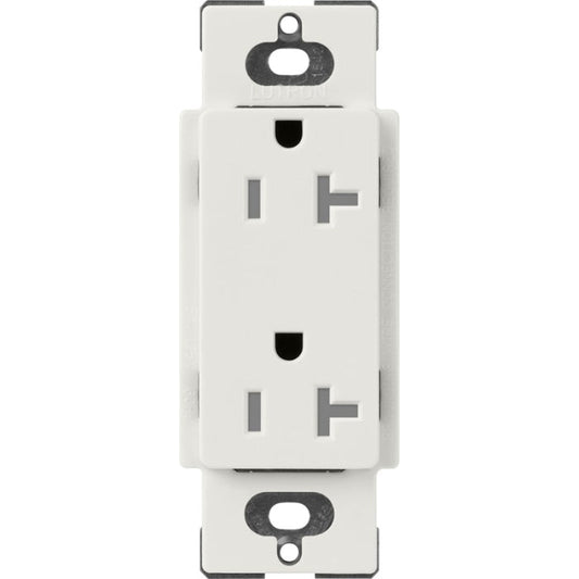 Lutron Claro 20 A tamper-resistant duplex receptacle in Lunar Gray