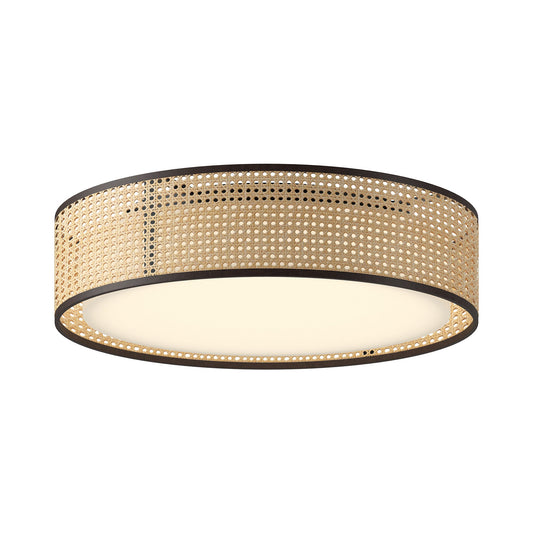 Alora Mood Lyla rattan [5 selectable color temperatures] flush mount FM479020RB