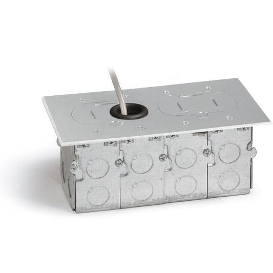 Lew Electric RCFB-2-A Aluminum recessed floor box