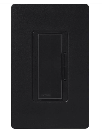 Lutron Maestro LED+ dimmer switch in Midnight
