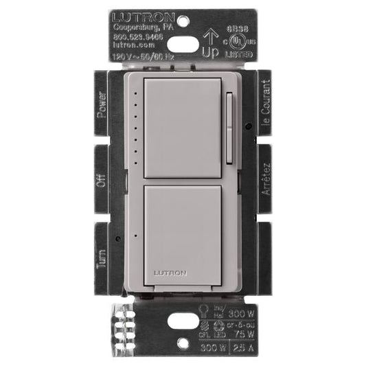 Lutron Maestro LED+ dimmer switch in Gray