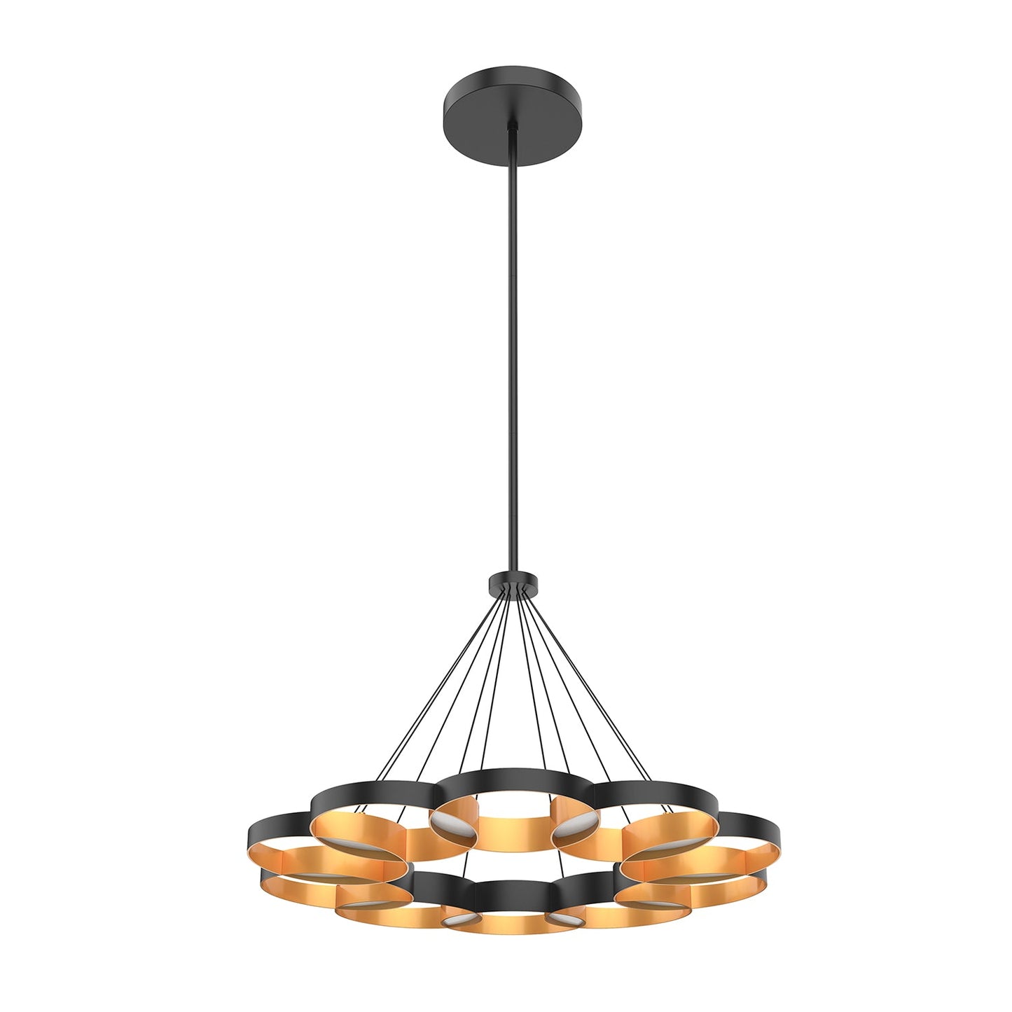 Kuzco Maestro black chandelier CH90833-BK/GD