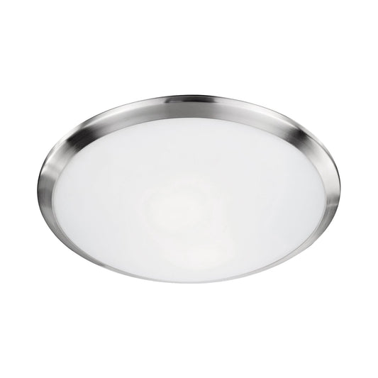 Kuzco Malta brushed nickel flush mount 51562BN