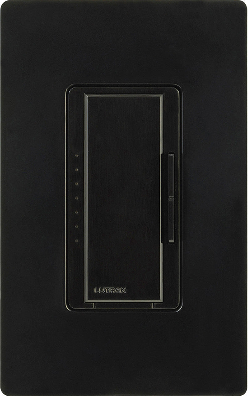 Lutron Maestro dimmer switch in Black