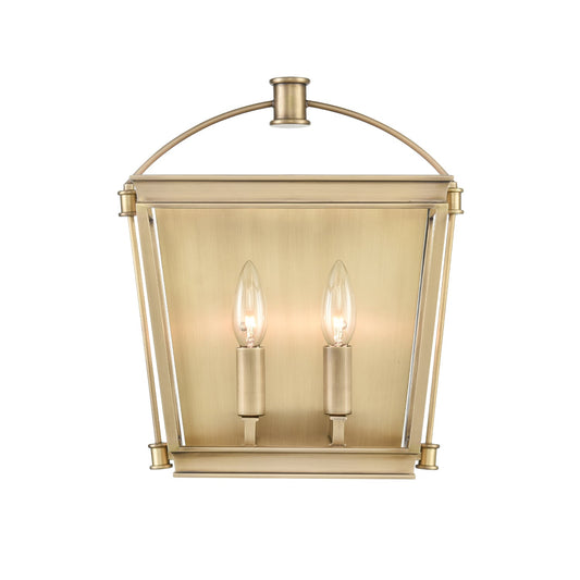 Alora Manor vintage brass vanity light WV312202VB