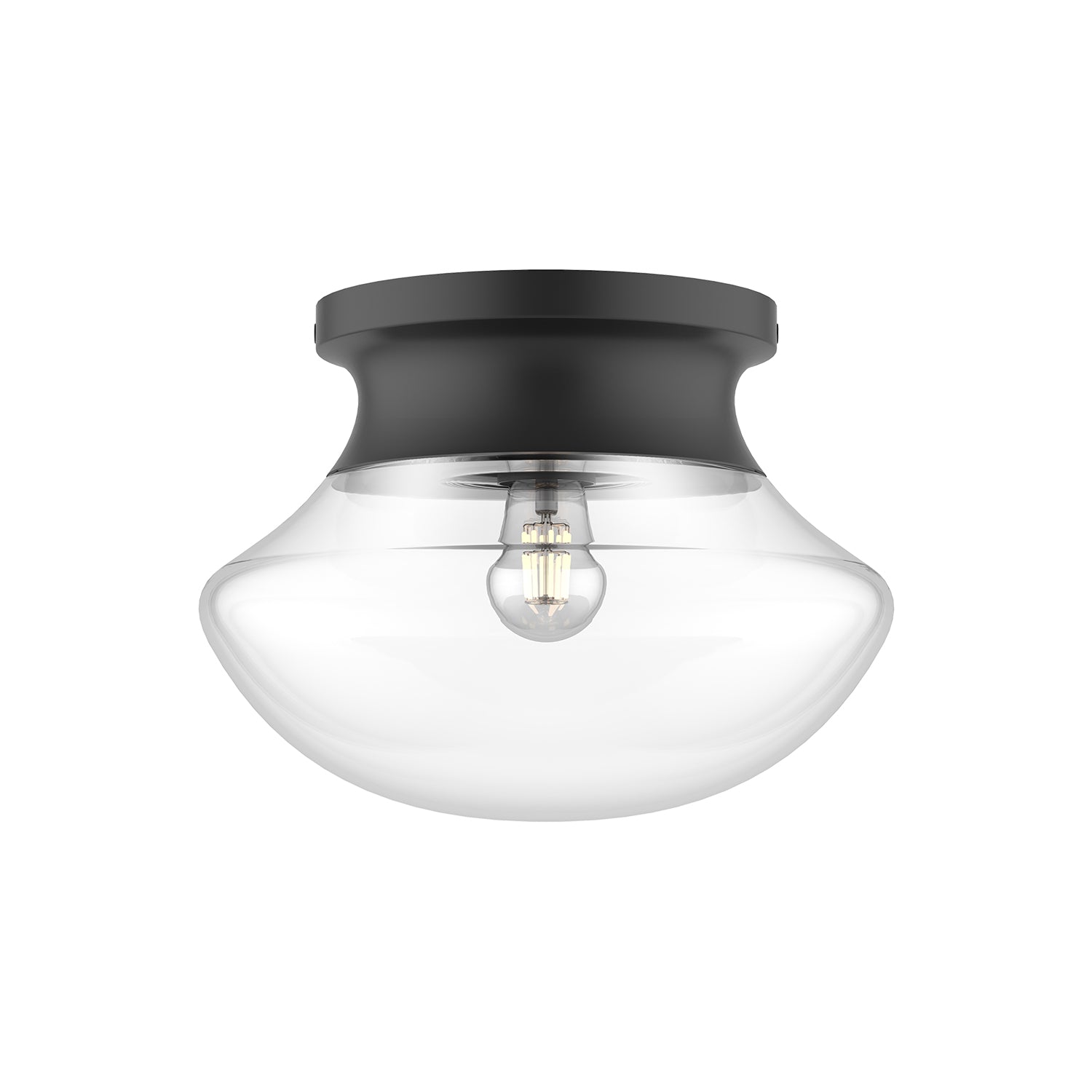 Alora Mood Marcel matte black flush mount FM464012MB
