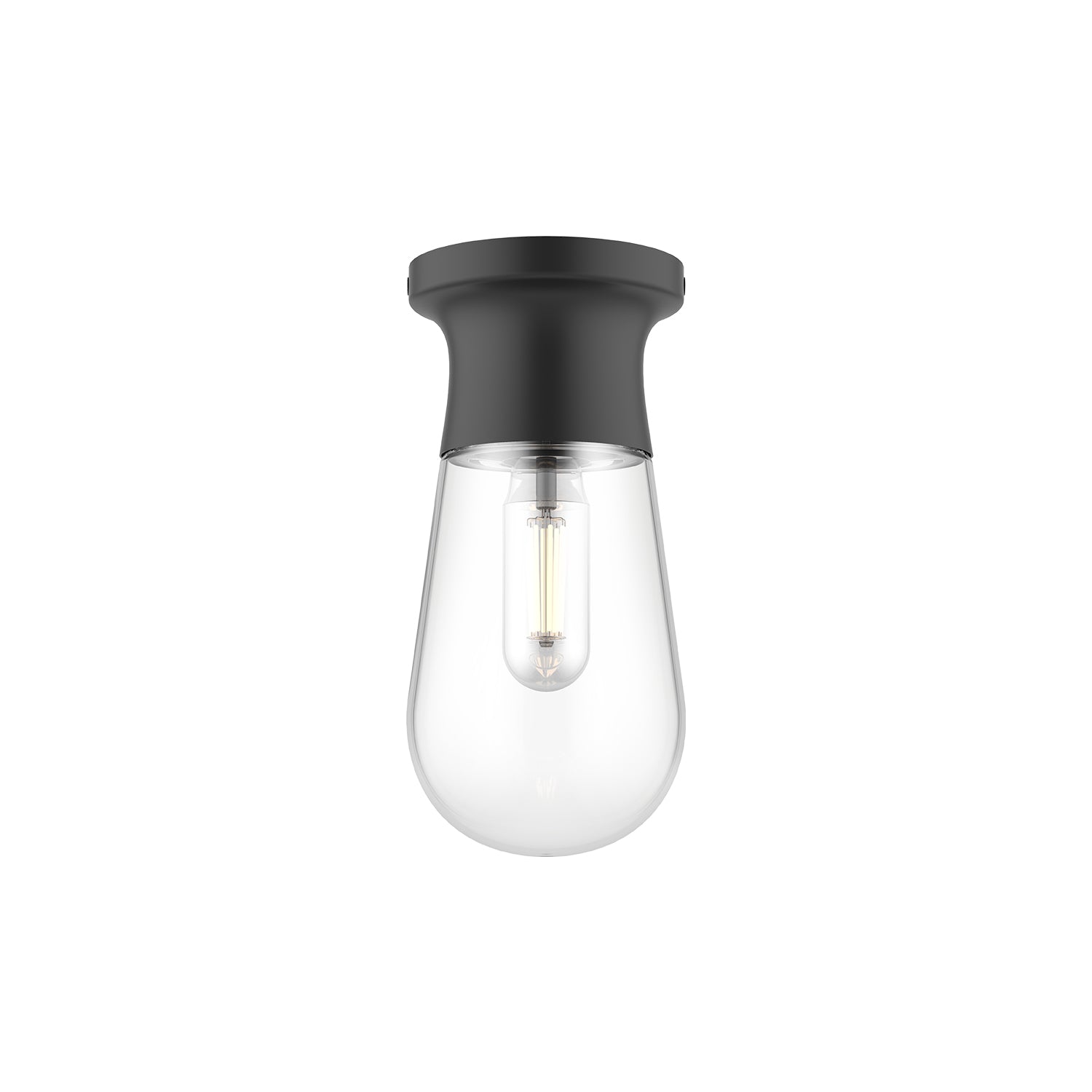 Alora Mood Marcel matte black semi-flush mount SF464001MB