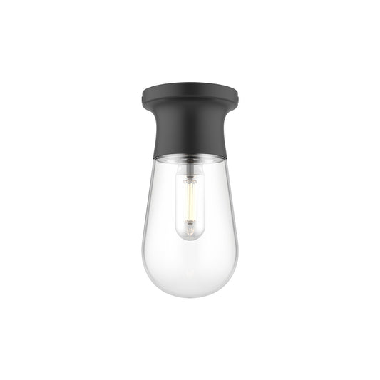 Alora Mood Marcel matte black semi-flush mount SF464001MB