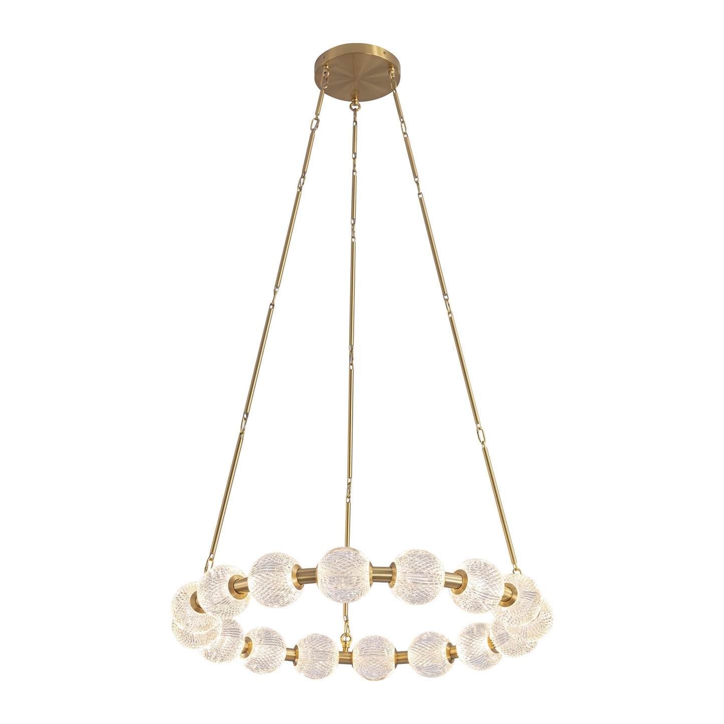 Alora Marni natural brass [universal voltage and 0-10 dimming] chandelier CH321032NB-UNV-010