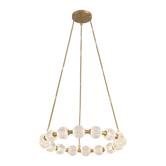 Alora Marni natural brass [universal voltage and 0-10 dimming] chandelier CH321032NB-UNV-010
