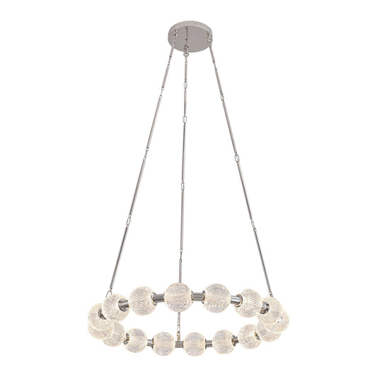 Alora Marni polished nickel [universal voltage and 0-10 dimming] chandelier CH321032PN-UNV-010