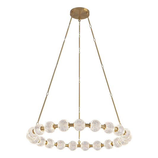 Alora Marni natural brass [universal voltage and 0-10 dimming] chandelier CH321041NB-UNV-010