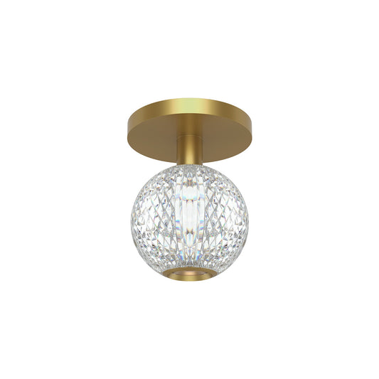 Alora Marni natural brass flush mount FM321201NB