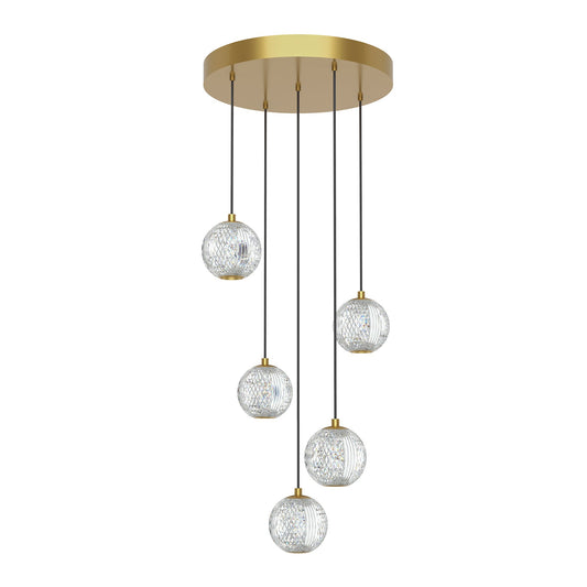 Alora Marni natural brass multi-pendant MP321205NB